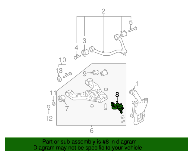 545703E001 Lower Ball Joint 20032006 Kia Sorento Kia.Parts Store