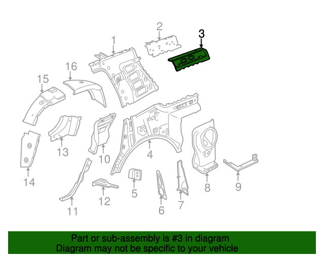 22786550 - Passenger Side Roof Outer Side Rail 2015-2020 gm | Gateway ...