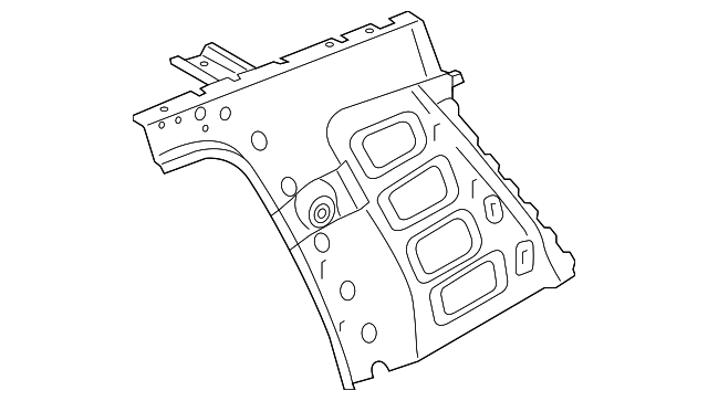 Passenger Side Body Lock Pillar Reinforcement - GM (84012519)