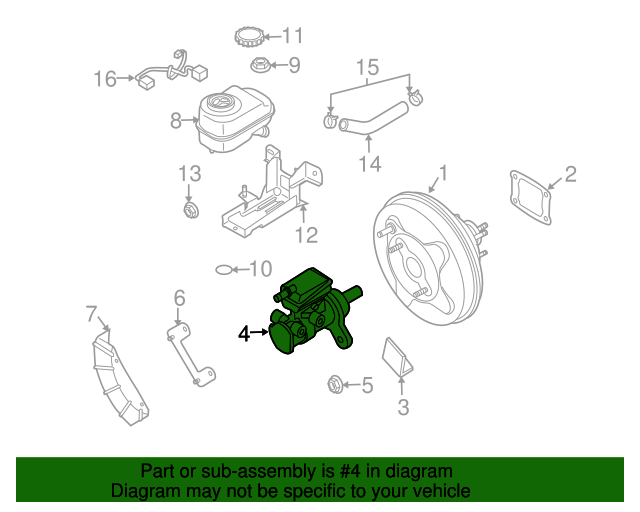 2007 Mazda CX7 Brake Master Cylinder L2324340Z