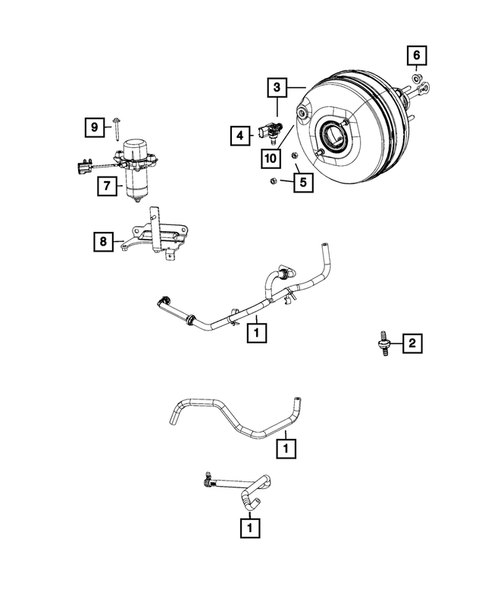 Power Brake Booster for 2015 Ram 1500 #0