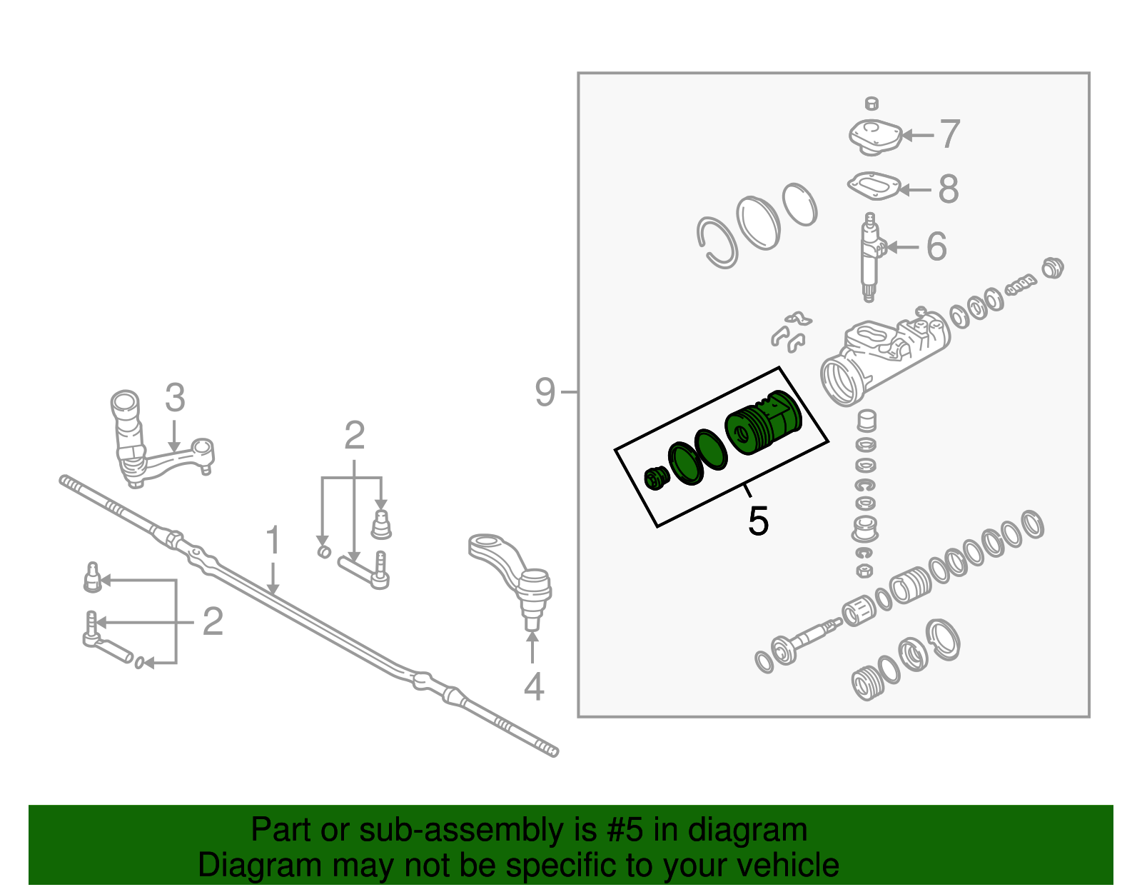 Steering Gear Rack Kit - GM (7817529)