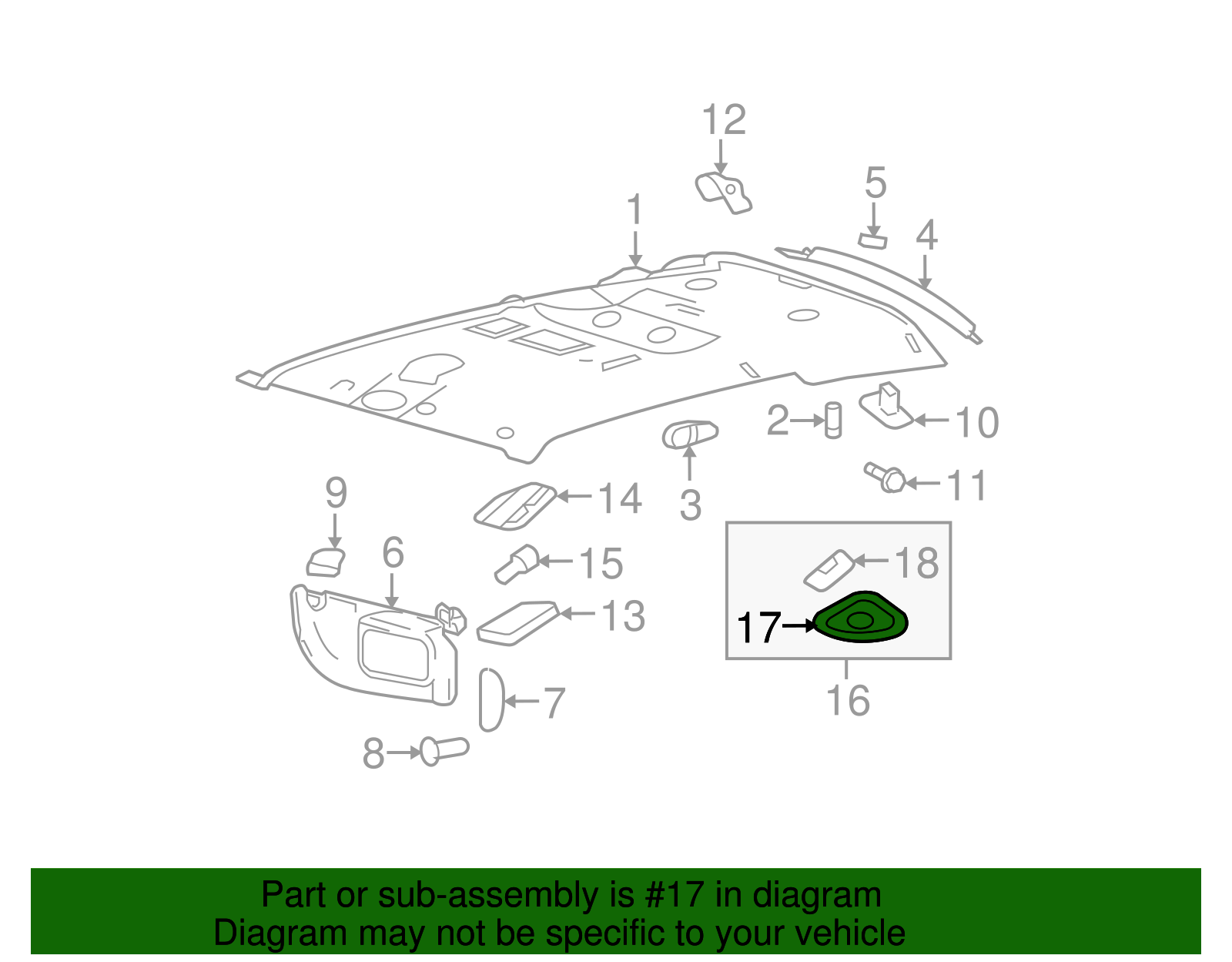 Lens - Ford (YF1Z-13783-CA)
