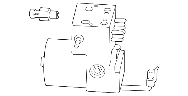ABS Pressure Modulator Valve with Bolts - Cadillac (89060233)