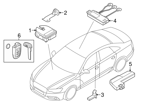 Anti Theft Components For 2012 Audi A6 Audi Wilmington Parts