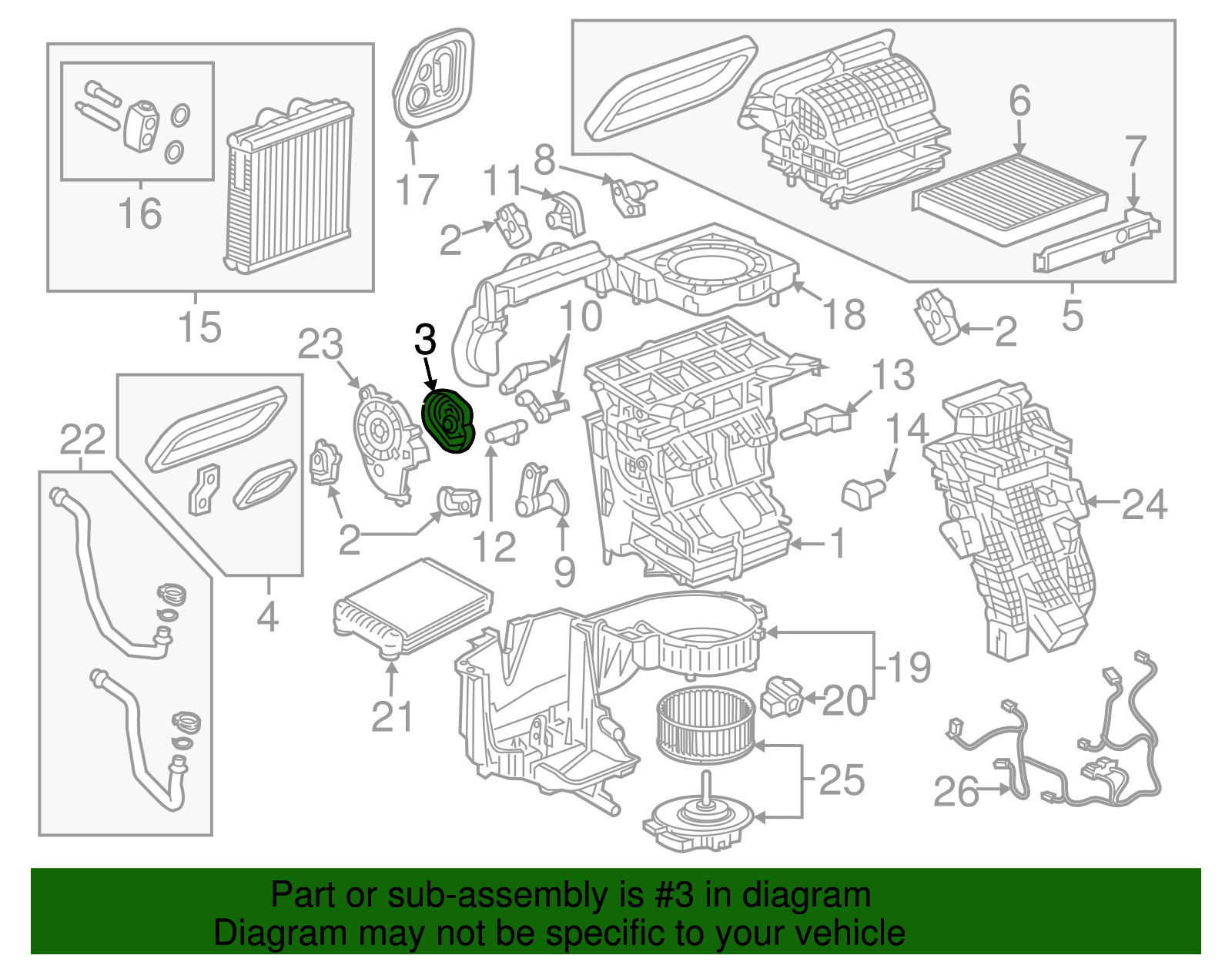 HVAC Control Cam - GM (84081090)