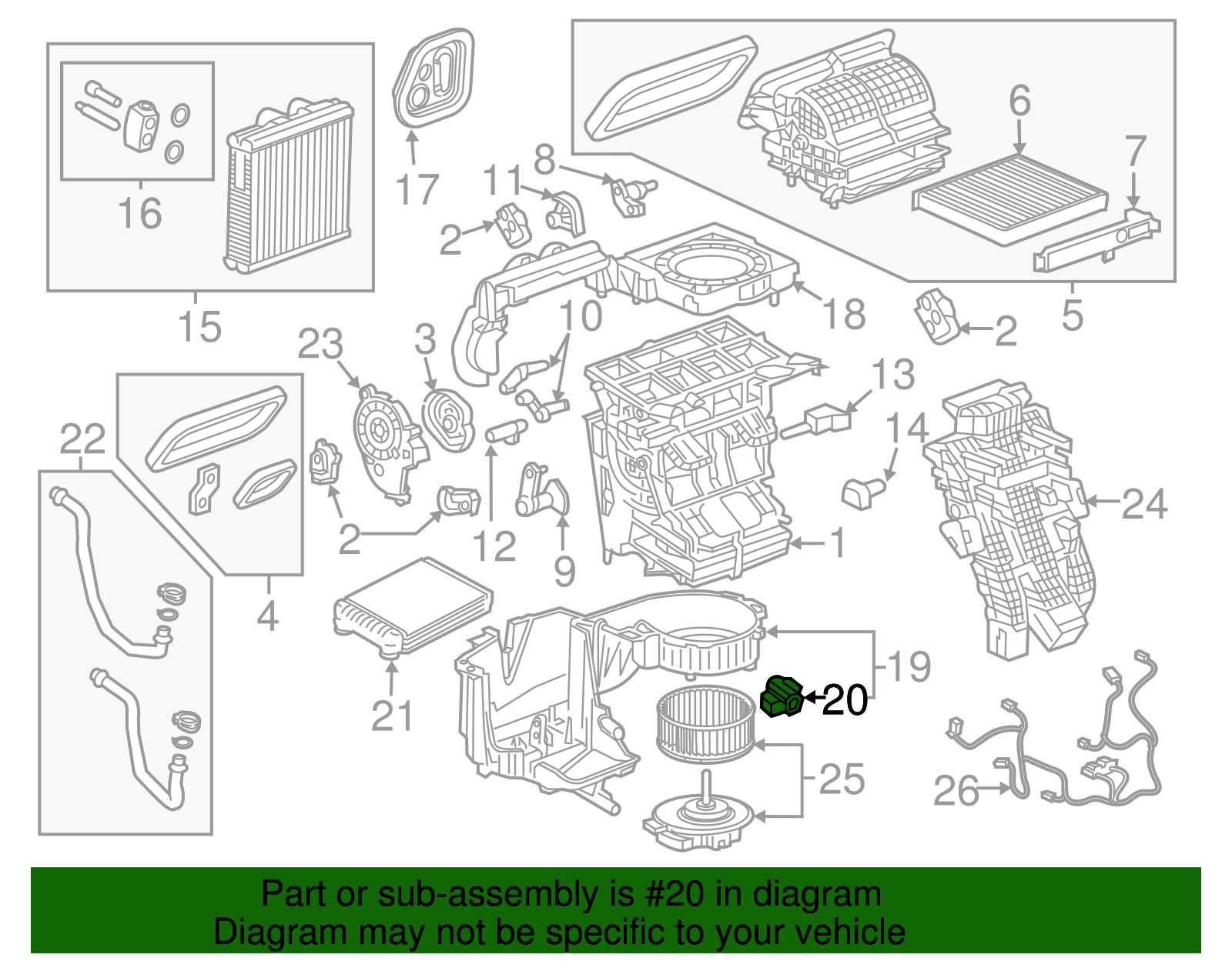 Heater and Blower Module Access Hole Plug - GM (84081112)