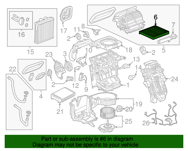 20132021 GM Cabin Air Filter 13508023 GM Parts Center