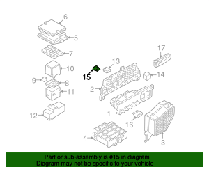 1998-2021 Volkswagen Mini Fuse N-017-131-13 | QuirkParts