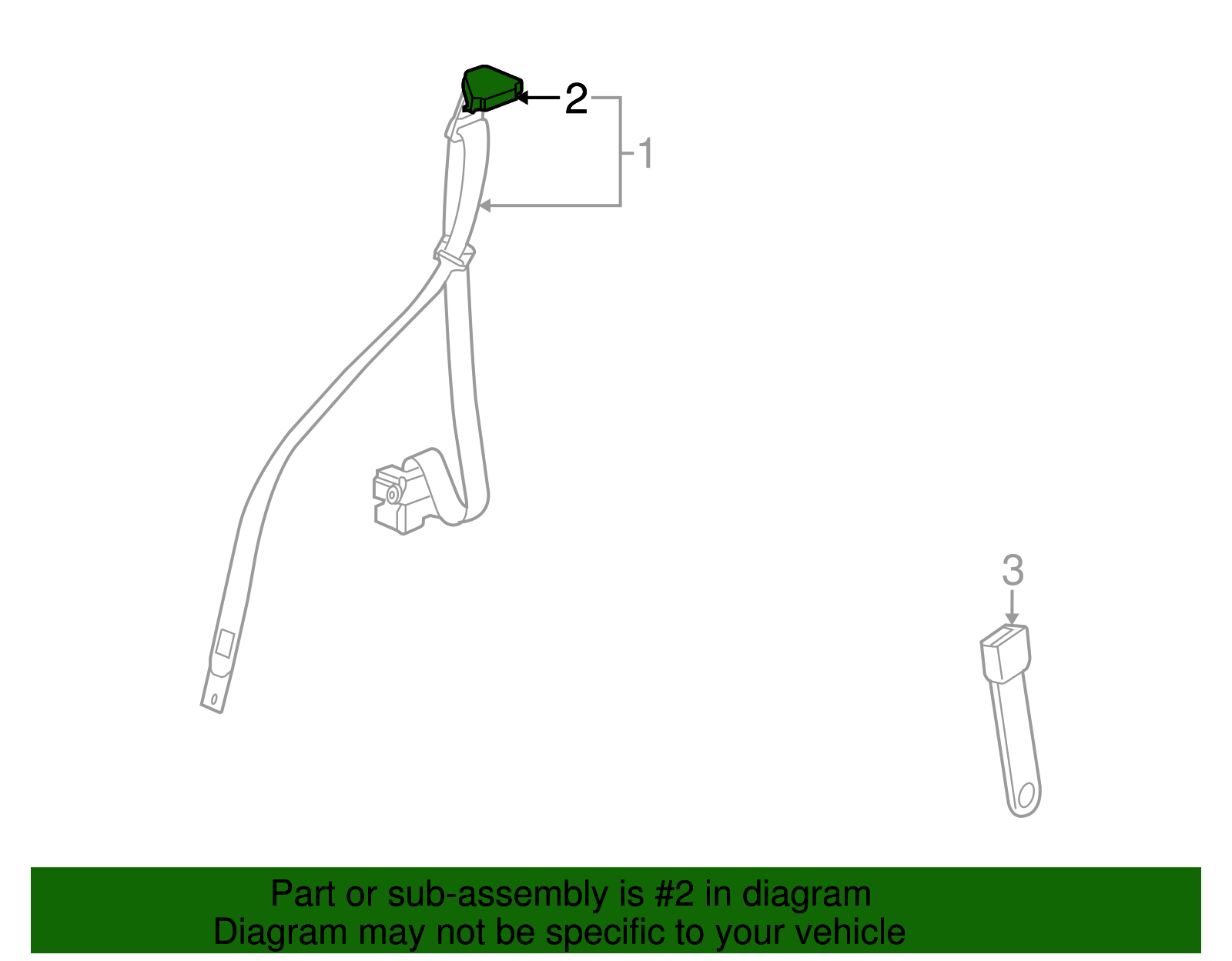 Belt & Retractor Cover - GM (10330832)