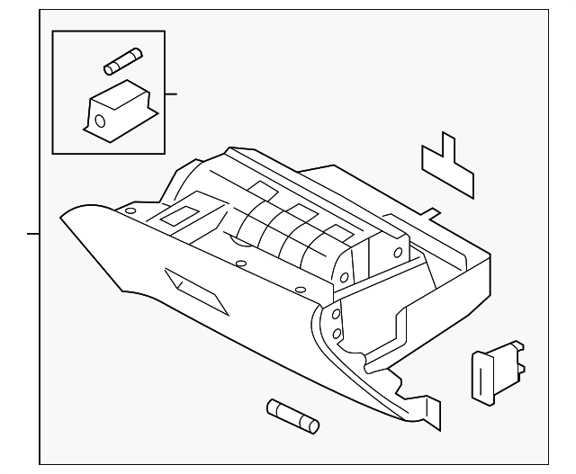 20122017 Kia Rio Glove Box Assembly 845101W500HU Parts for Kia