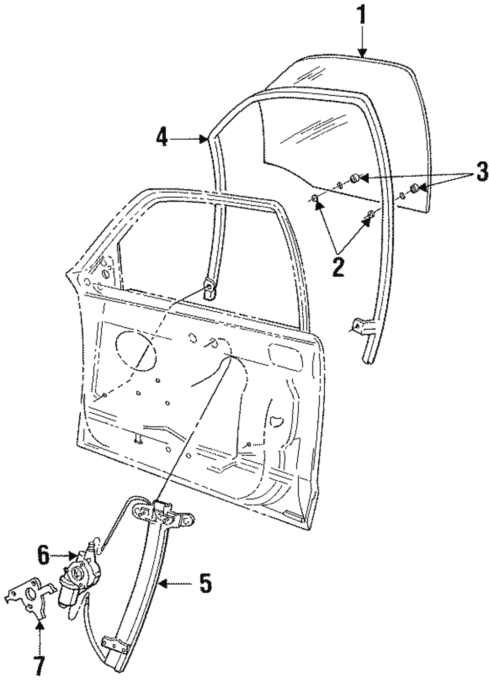 Window Motor - Ford (H2MZ-99233V94-D)