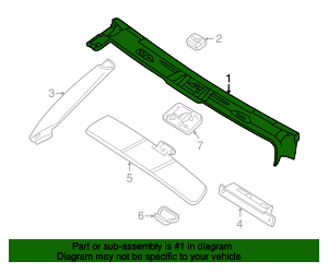 51448234344 - 2000-2003 BMW Z8 Header Cover (51-44-8-234-344) | BMW of ...