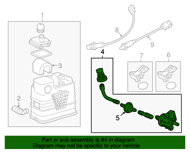 55577313 Vapor Canister Purge Valve 2011 Chevrolet Cruze GMPartsNow