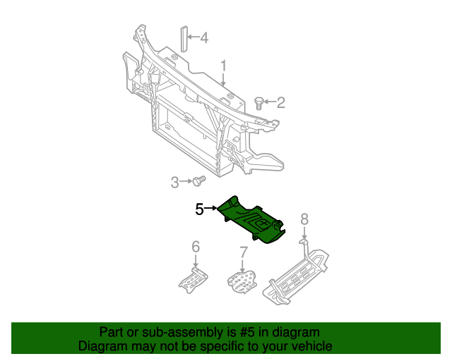 20082015 Nissan TITAN Skid Plate 508109FM1A Nissan Parts Store
