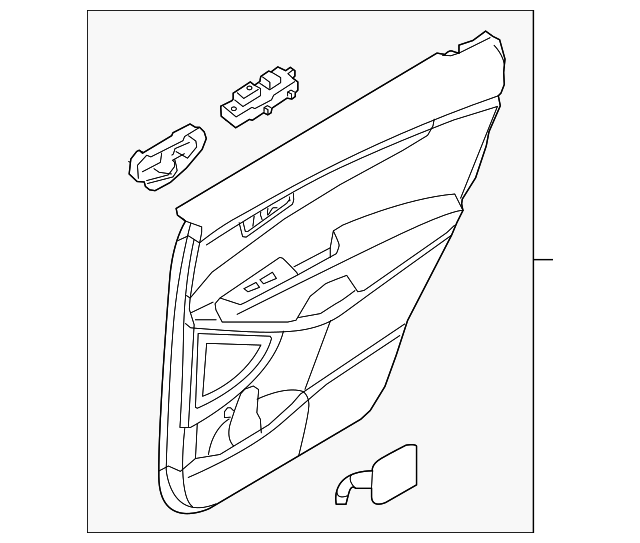 83302C6BH0C6E Door Trim Panel 20192020 Kia Sorento Kia.Parts Store