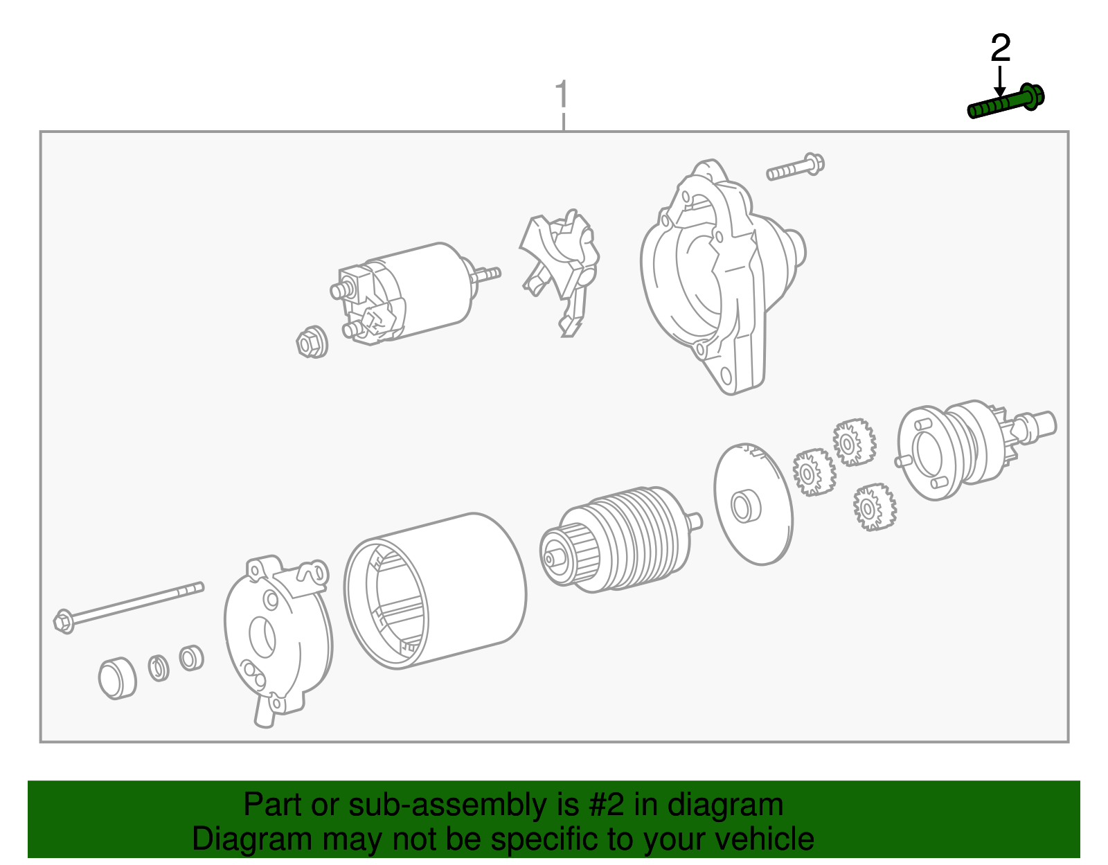 Starter Mount Bolt - Toyota (90119-A0104)