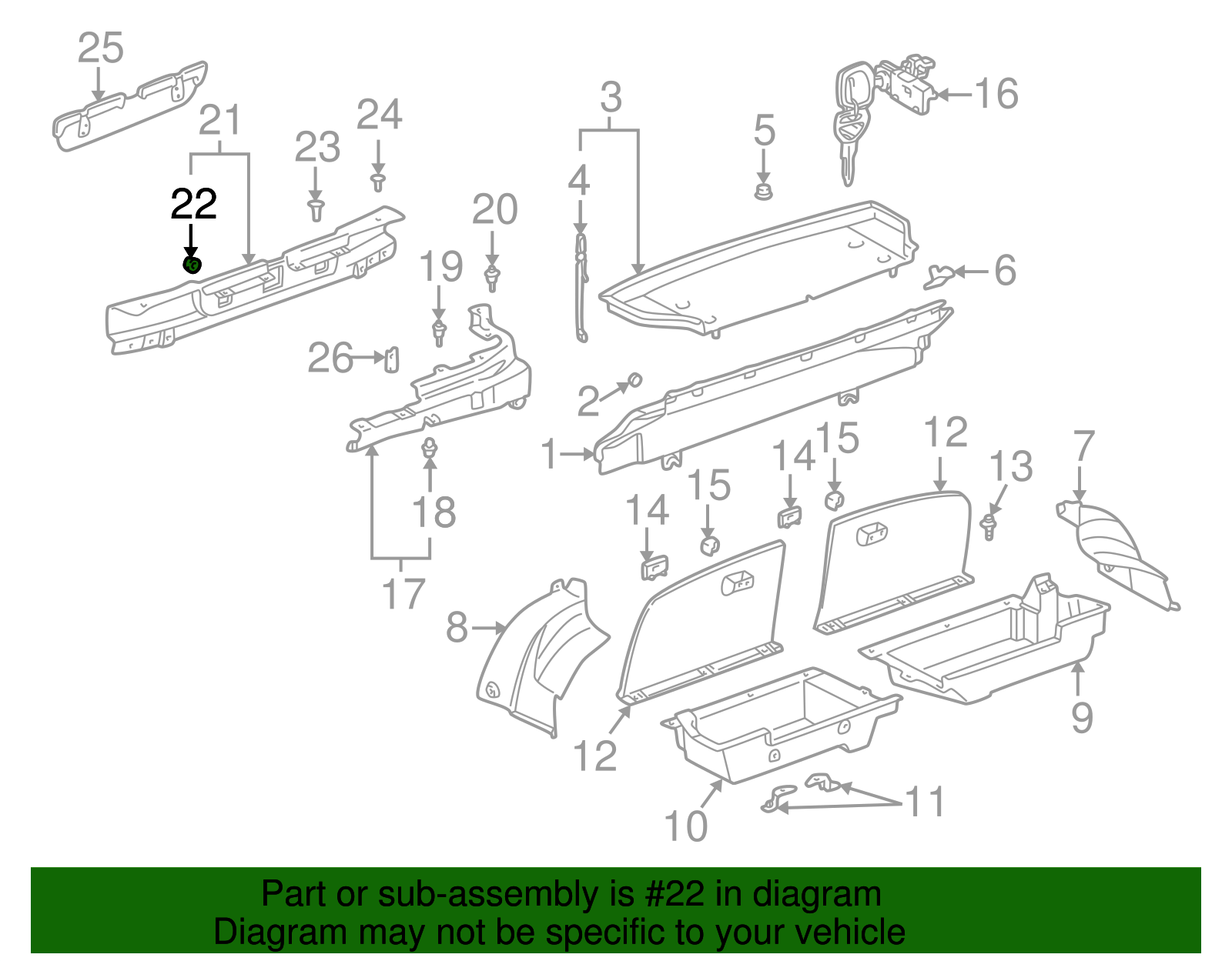 Center Cover Cushion - Toyota (90541-04019)