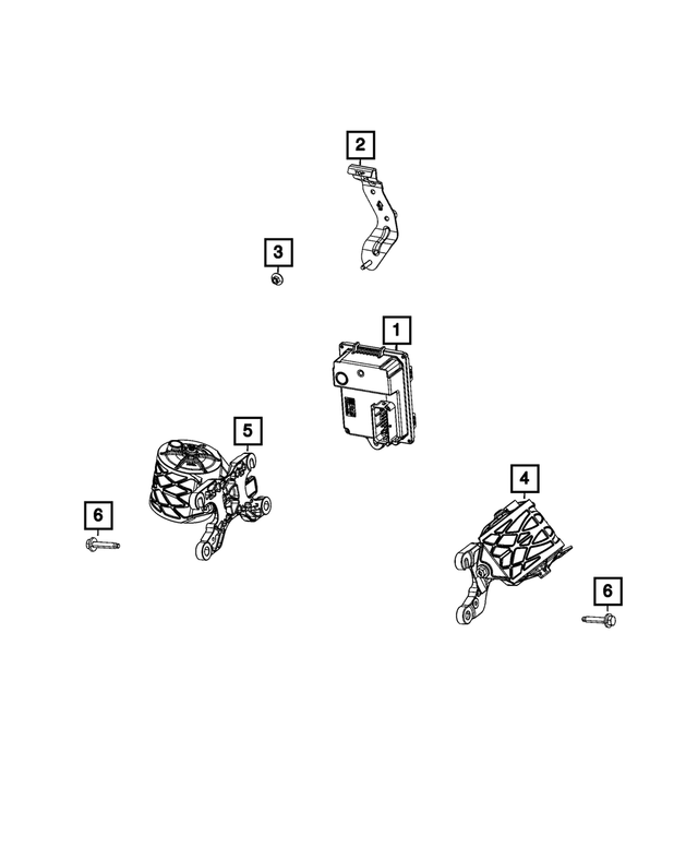 2019-2023 Mopar Module Bracket 68332934AA | My Mopar Parts
