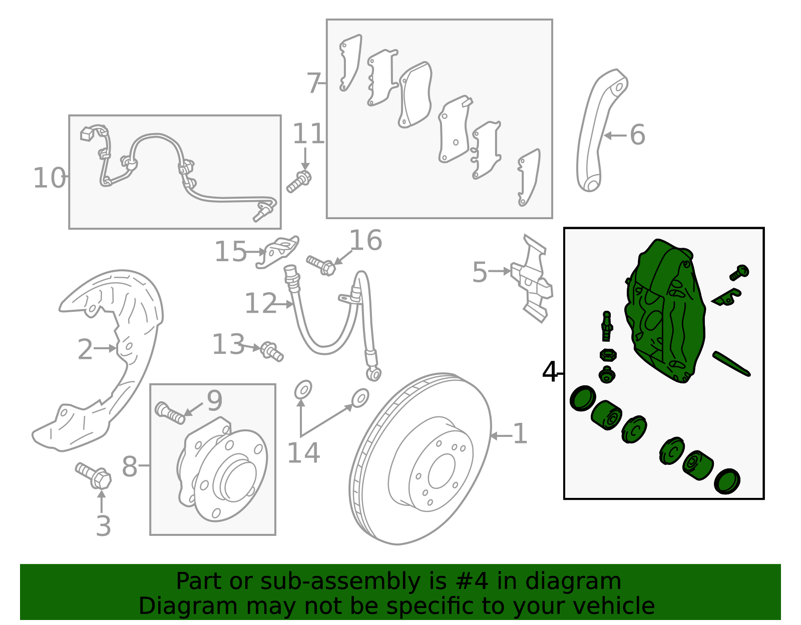 Disc Brake Caliper - Scion (SU003-12032)