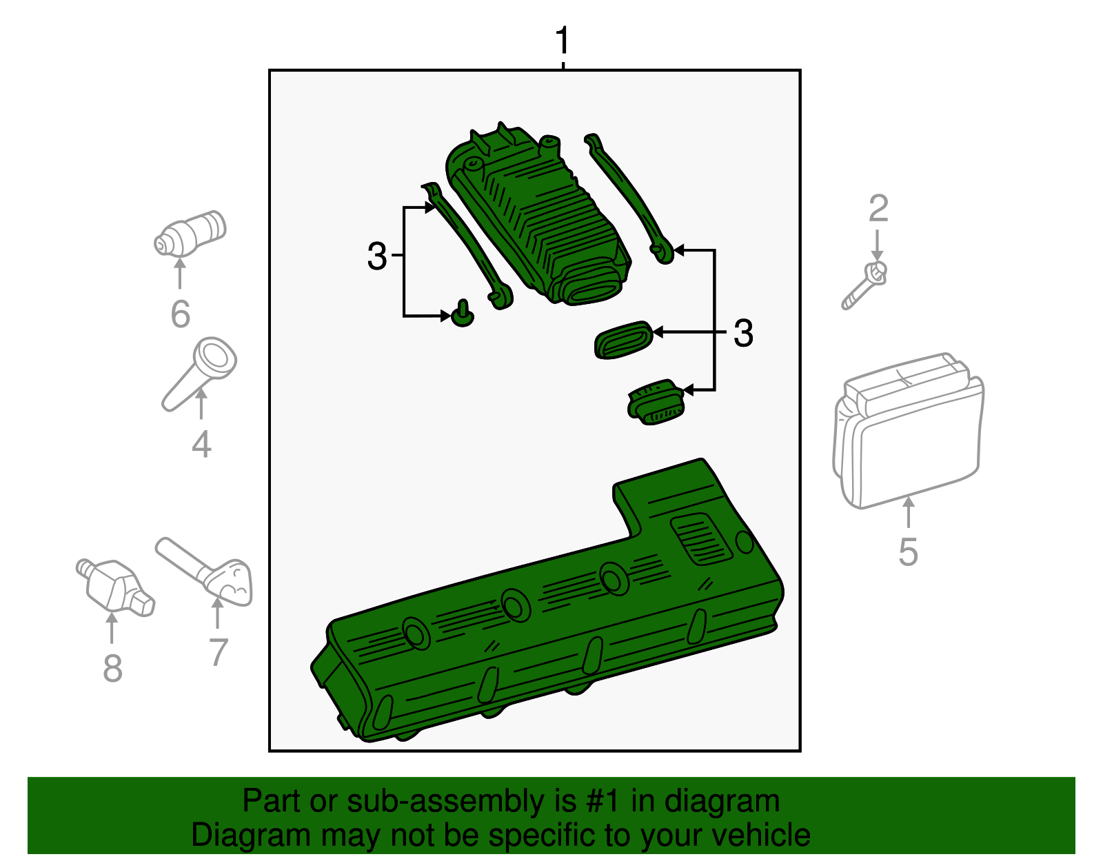 Ignition Coil-Outline                        *Black - GM (1104075)