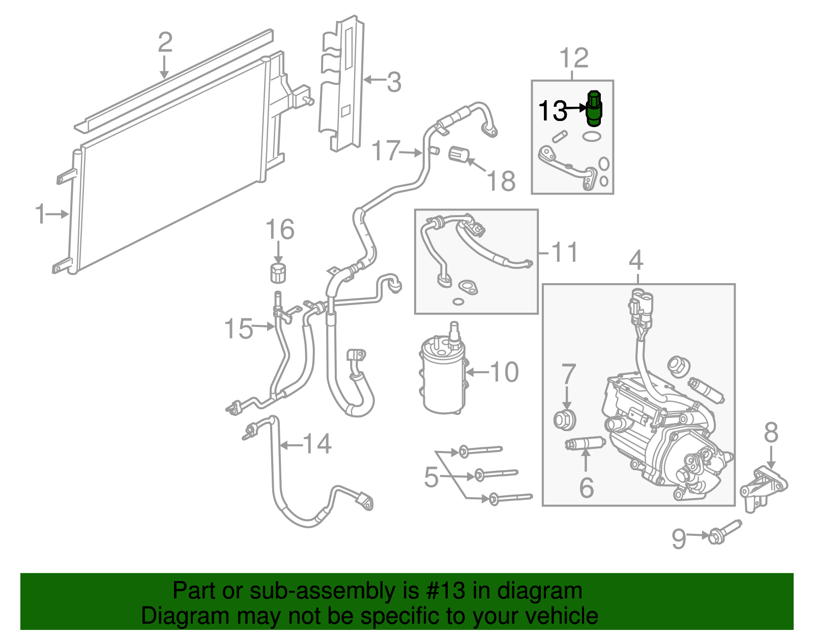 Motorcraft™ A/C Clutch Cycle Switch - Ford (YH-1726)