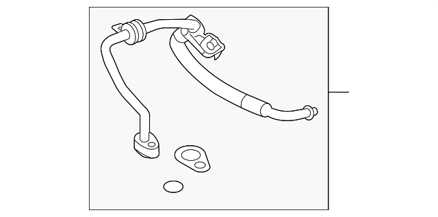 Motorcraft™ A/C Refrigerant Suction Hose - Ford (YF-3605)