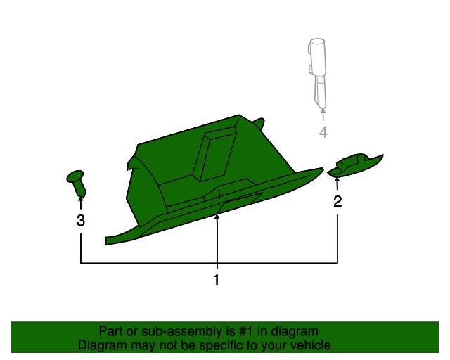 20072014 Toyota FJ Cruiser Glove Box Assembly 5555035082B0 OEM