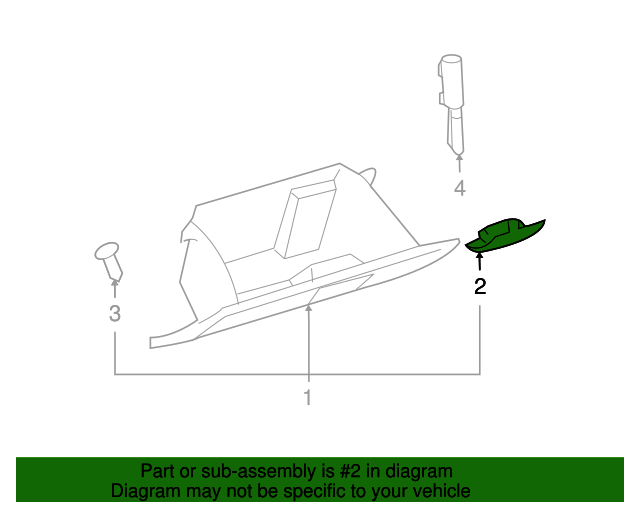 5550644010B0 Glove Box Latch 20042014 Toyota OEM Genuine Toyota Parts