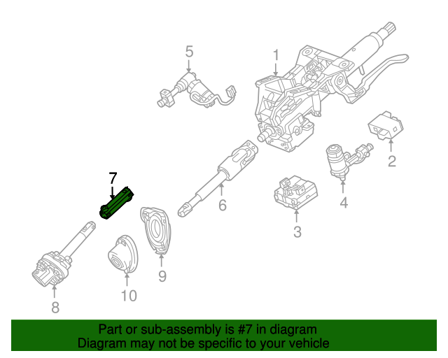 20162019 Cadillac ATS Intermediate Steering Shaft Boot 23343857