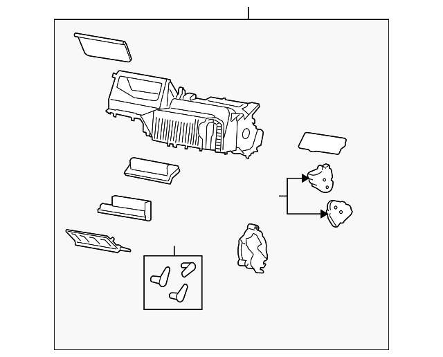 20052010 GM Heater and Air Conditioning Evaporator Case 10393238 GM