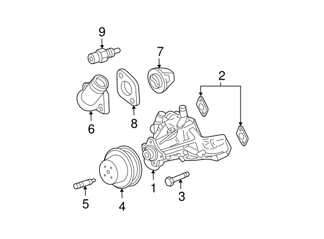 Water Pump Fits Chevrolet Sonoma Camaro Firebird Surburban 4.3L 5.0L 5.7L Water Pump Fits Chevrolet Sonoma Camaro Firebird Surburban 4.3L 5.0L 5.7L