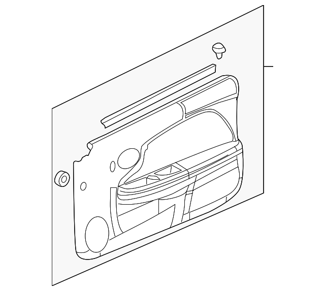 Trim Assembly, Front S/D                        *Ebony - GM (10368579)