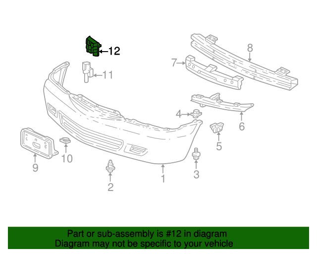 19992016 Honda Air Temp Sensor Retainer Clip 91555SL0A01 XportAuto