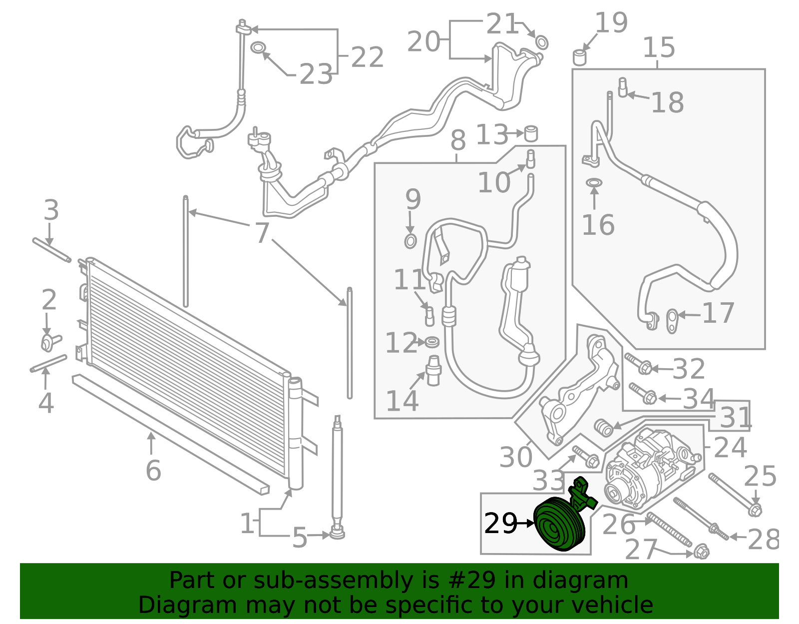 Motorcraft™ A/C Compressor Clutch - Ford (YB-3194)