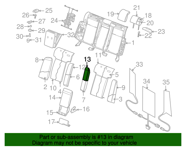Seat Back Cover 3D5-885-479-P-PUV