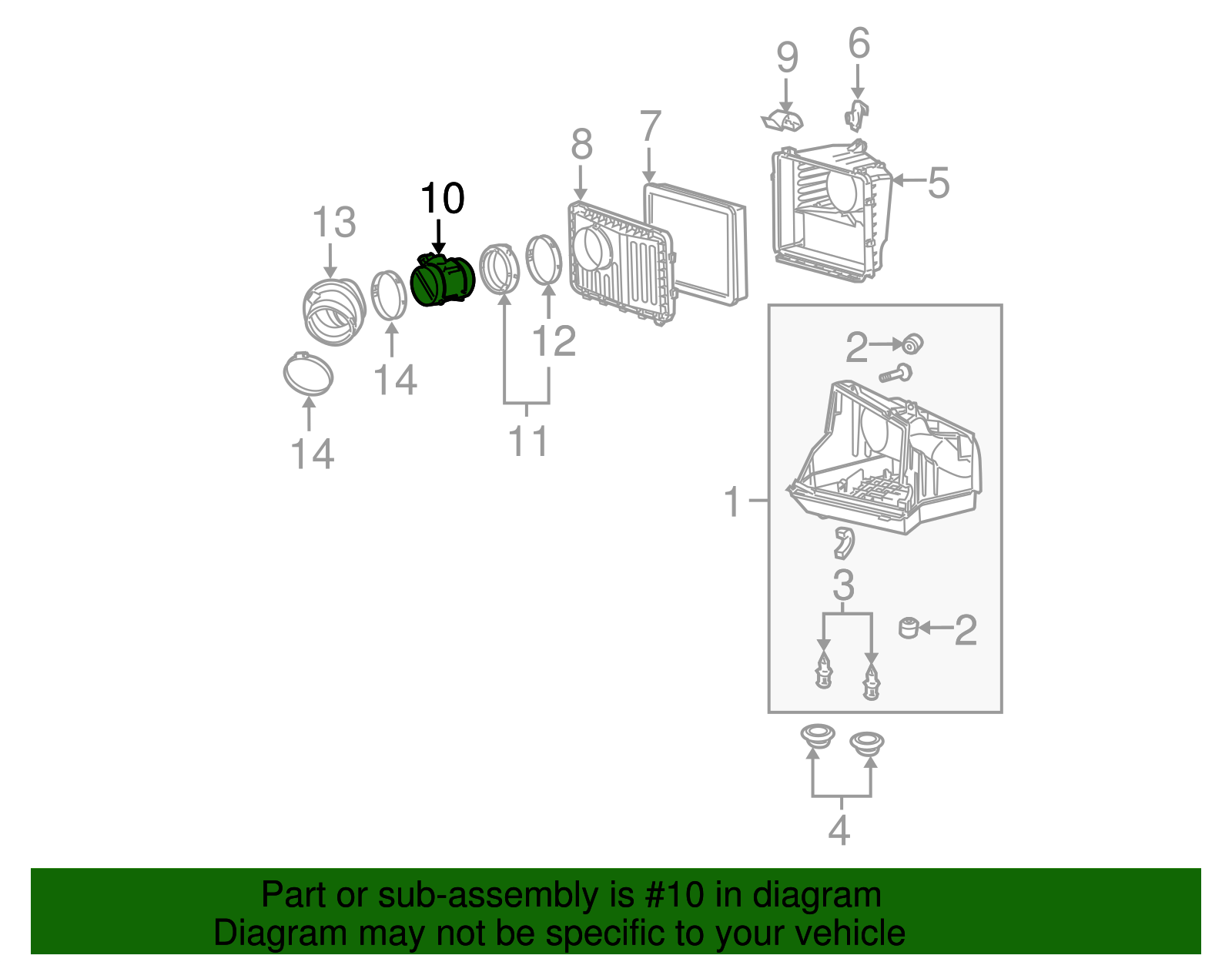 Sensor Assembly-Mass Airflow - GM (19351886)