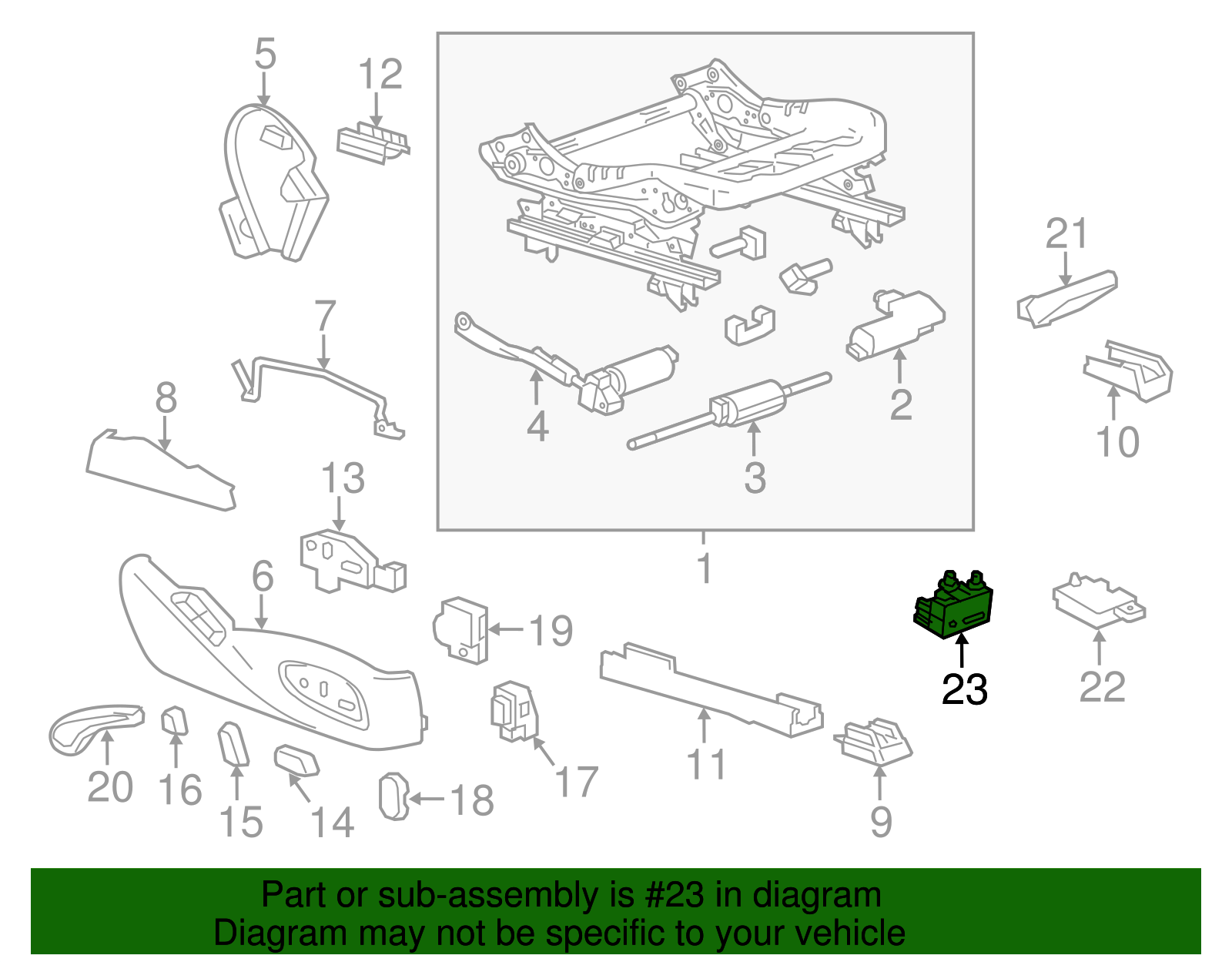 Seat Heater Control Module - GM (84105585)