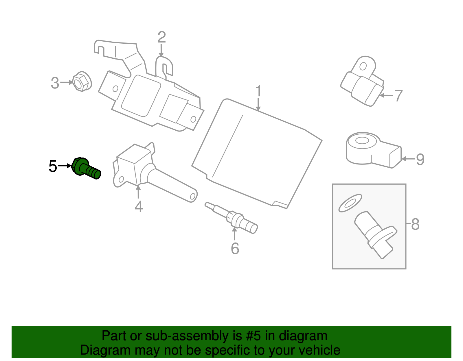 Ignition Coil Bolt - Scion (SU003-04261)