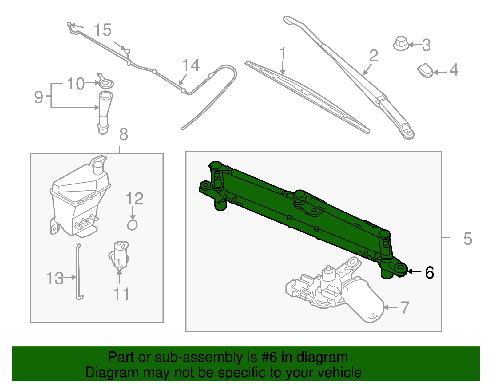 Windshield Wiper Linkage - GM (96988328)