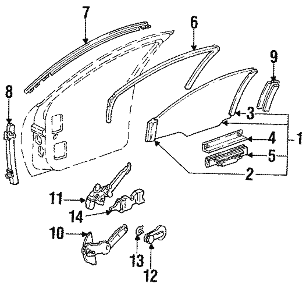 Door Glass - GM (20567061)