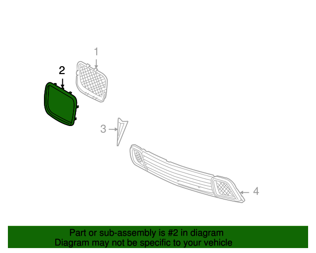10396741 GM Passenger Side Front Outer Grille GM Parts Store