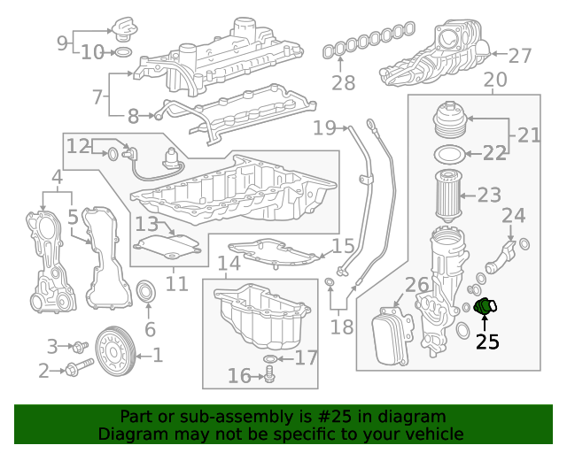 25202591 Engine Oil Pressure Sensor 20132022 GM Chevrolet Parts Direct