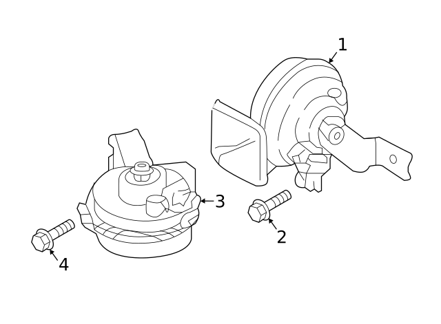 2021-2023 Hyundai Tucson High Note Horn 96621-N9000 | Genuine Hyundai Parts
