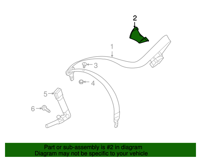 72117145258 Seat Belt Guide 20042008 BMW Z4 Buy BMW Parts Now