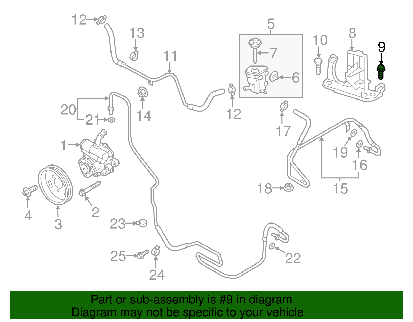 Mount Bracket Bolt - Volkswagen (N-906-310-03)