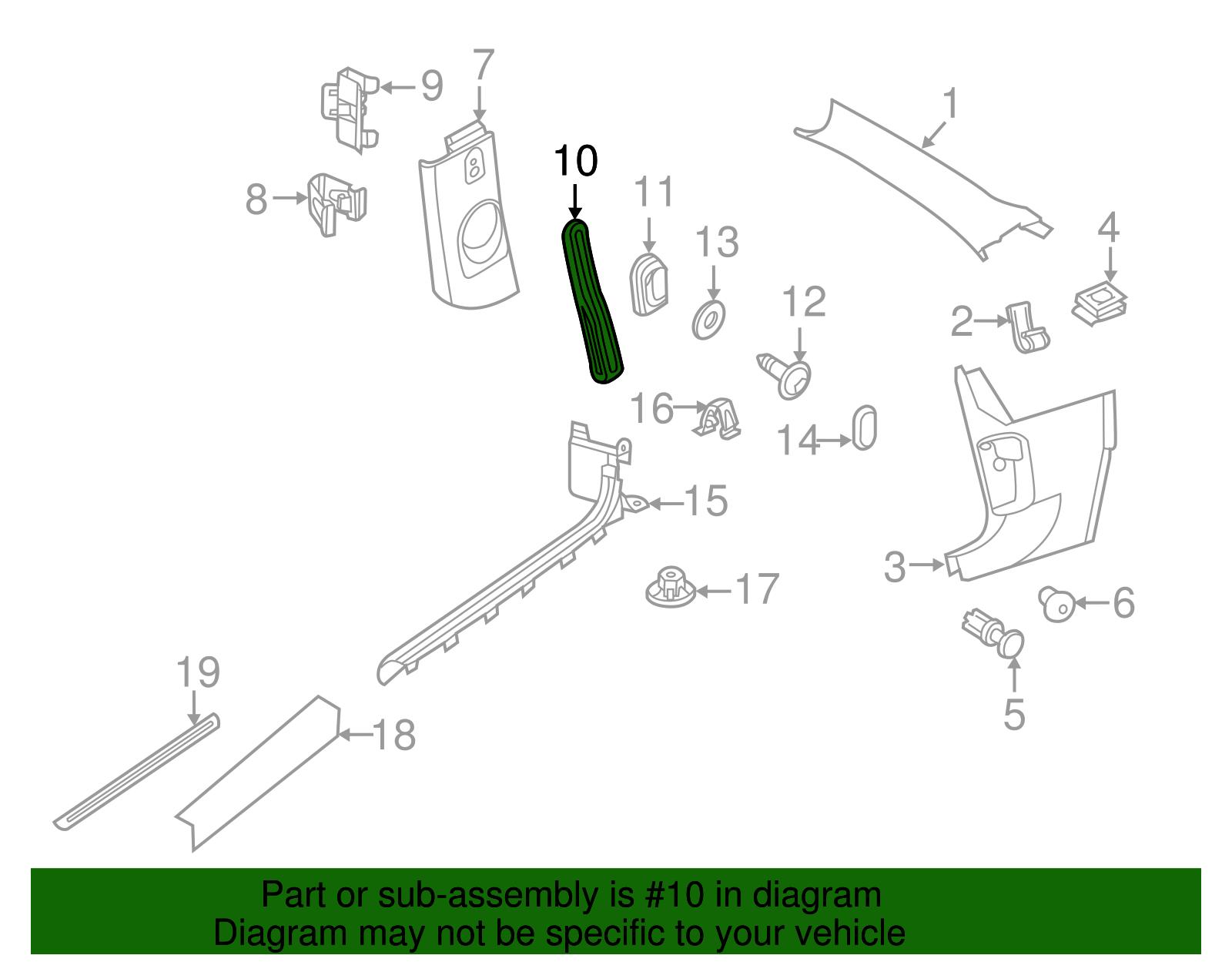 Strap - Volkswagen (5C5-857-611-D-PX7)