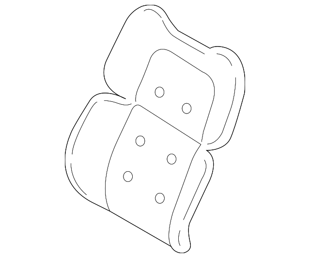 Seat Back Pad - Ford (GD9Z-54632A22-P)