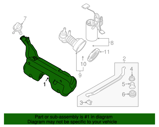 16117167327 Fuel Tank 20062008 BMW Z4 BMWPartsHub