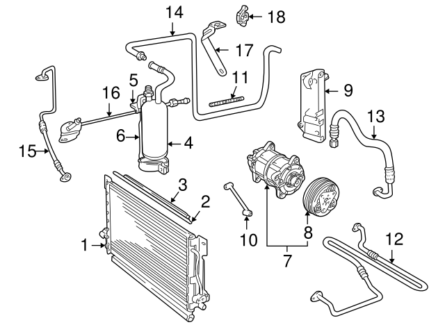 Volvo 3545086 Valve d/'expansion de climatisation 440 460 480 850 S70 V70 -00